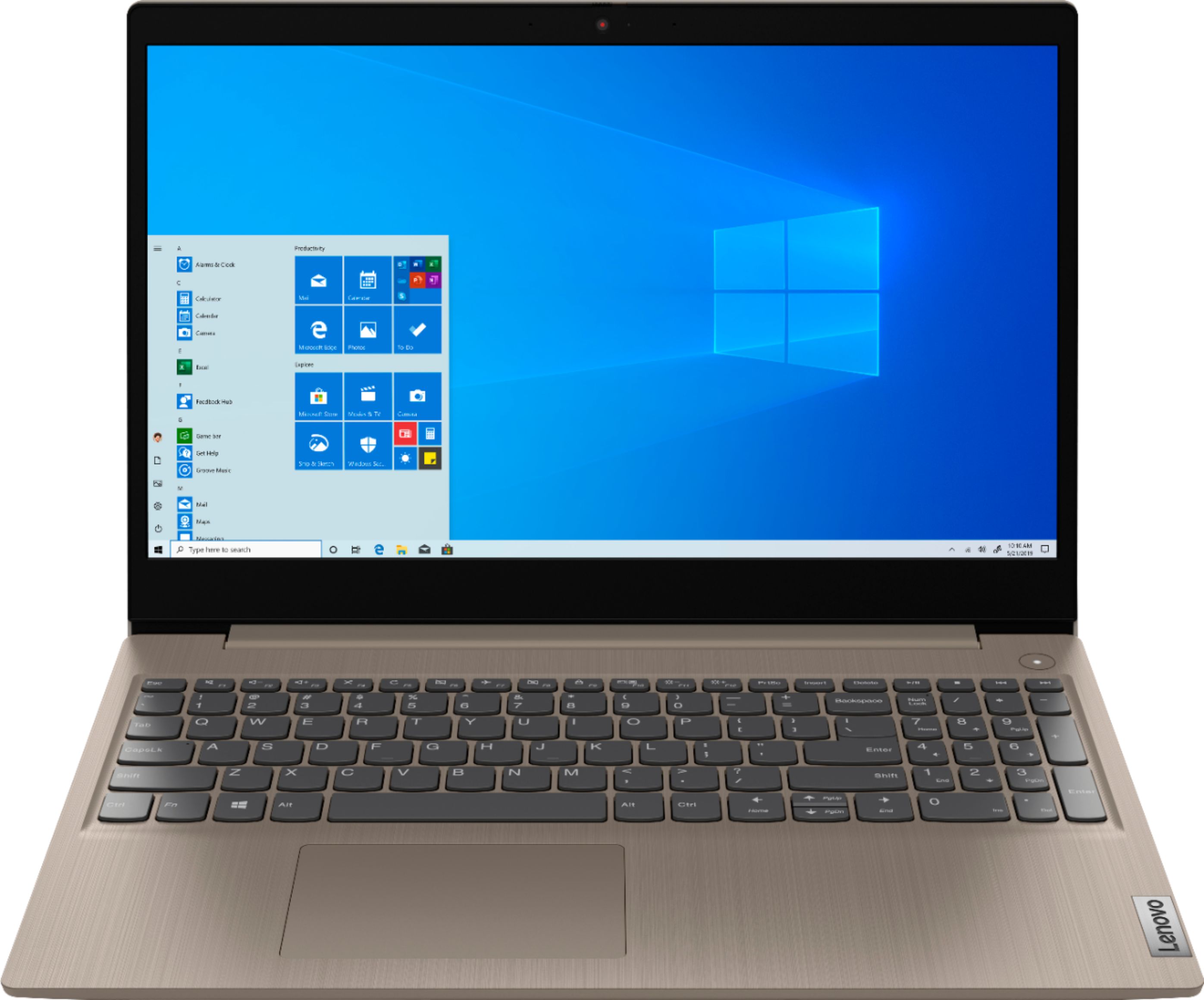 Lenovo - IdeaPad 3 15"Touch Screen Laptop - Intel Core i3-1005G1 - 8GB Memory - 256GB SSD - Almond