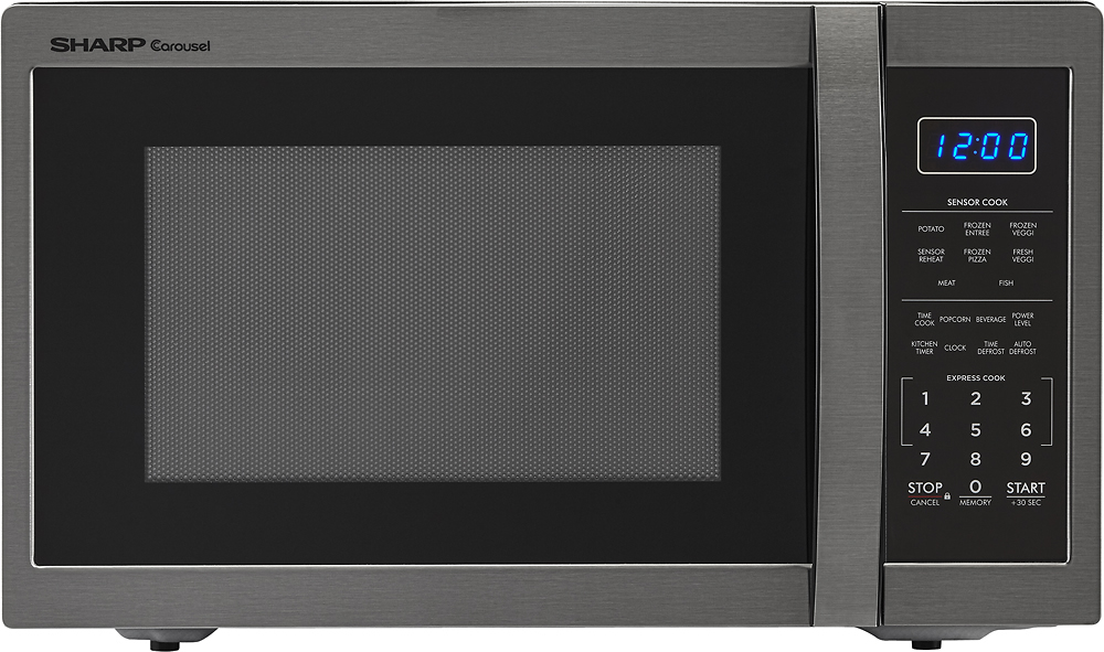 Sharp - Carousel 1.4 Cu. Ft. Mid-Size Microwave