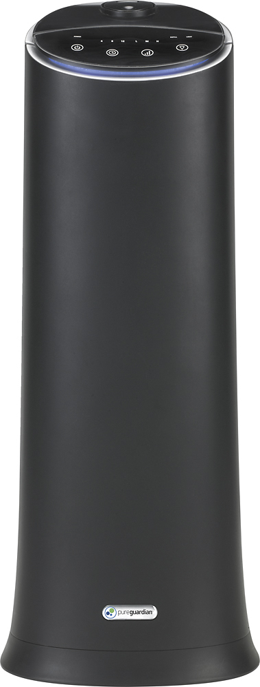 PureGuardian - 1.5 Gal. Ultrasonic Cool Mist Humidifier - Onyx black