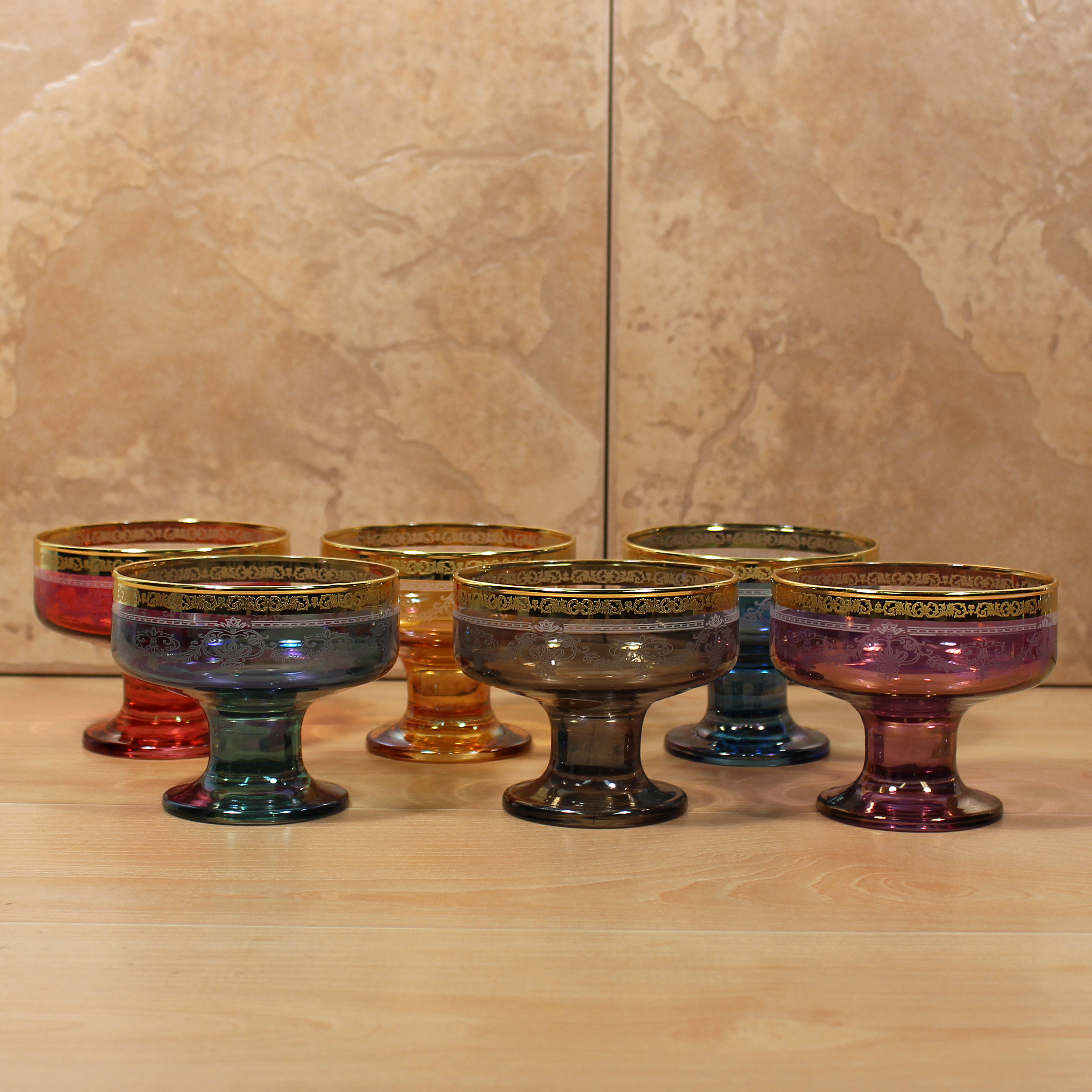 Bowl Set of 6 Multicolor-Corona