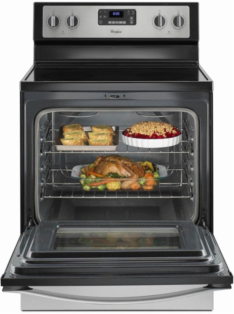 Whirlpool-5.3 Cu. Ft. Self-Cleaning Freestanding Electric Range- Stainless steel