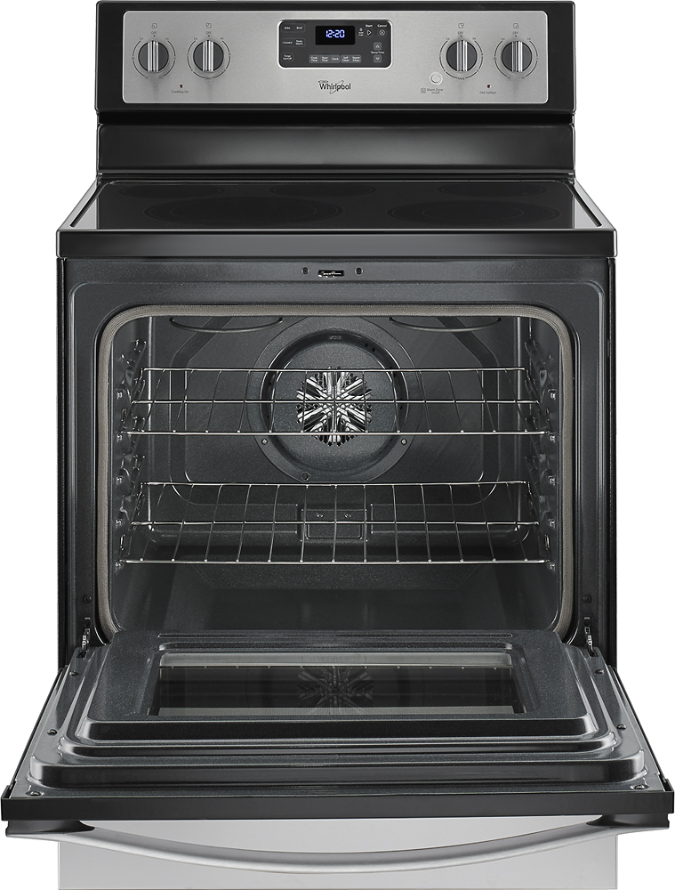 Whirlpool 30" Self Cleaning Freestanding Electric Convection Range Whirlpool Electric Range Stainless Steel