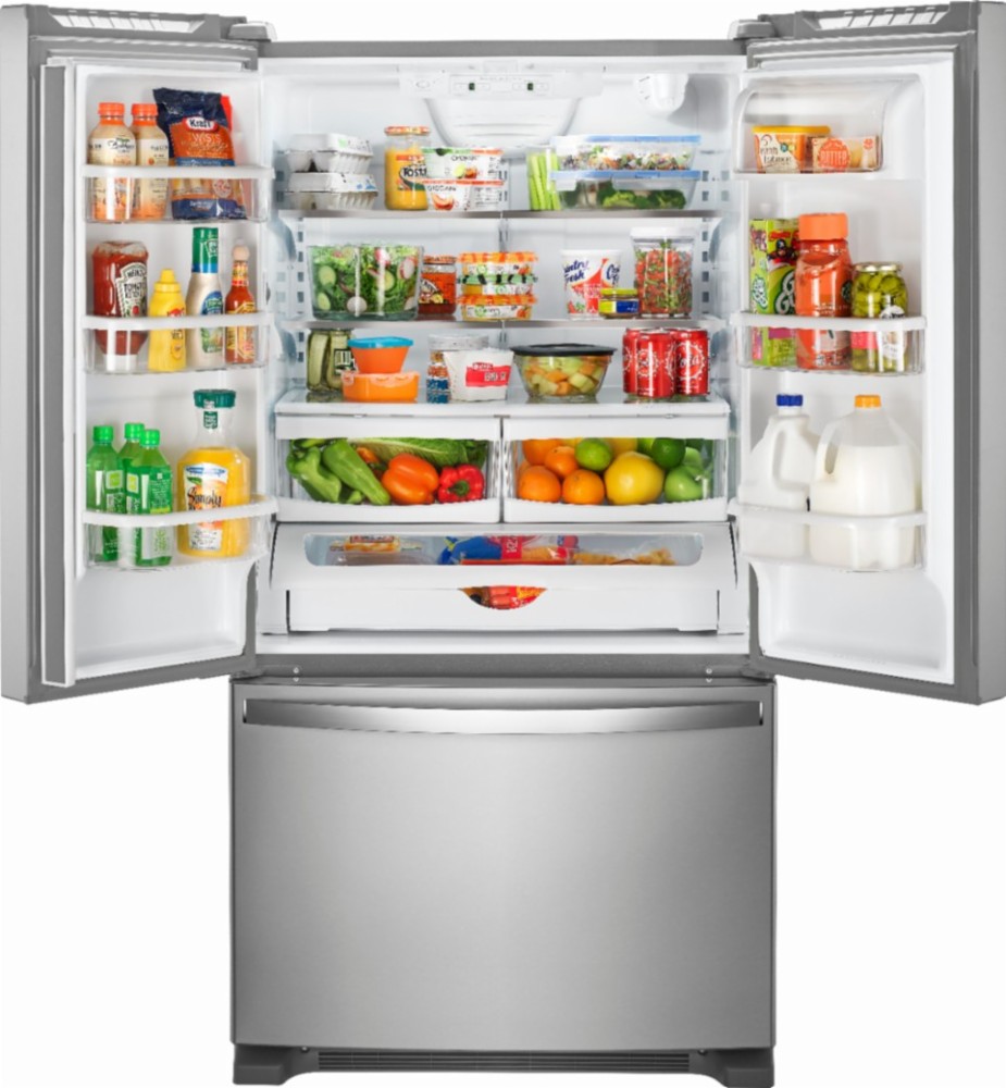 Whirlpool 25 2 Cu Ft French Door Refrigerator With Internal Ft French Door Refrigerator With Internal Water Dispenser Stainless