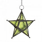 Green Glass Star Lantern