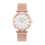 CAMILA - Women%27s Giorgio Milano Stainless Steel Rose Gold Tone w/Mesh Band and Swarovski Crystals