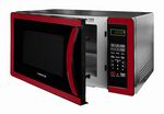 Farberware - Classic 1.1 Cu. Ft. Countertop Microwave Oven - Metallic red