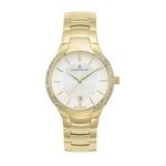 OLYMPIA - Women%27s Giorgio Milano Stainless Steel Gold Tone with White Dial and Swarovski Crystals