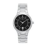 OLYMPIA - Women%27s Giorgio Milano Stainless Steel Watch with Black Dial and Swarovski Crystals