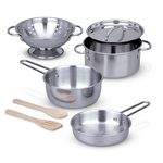 Let%27s Play House! Stainless Steel Pots & Pans Play Set