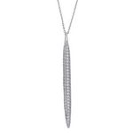Silver All Pave CZ Icicle