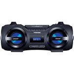 Toshiba - 25W Portable CD Boombox - Black