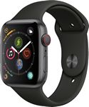 Apple Watch Series 4 (GPS + Cellular) 44mm Space Gray Aluminum Case with Black Sport Band