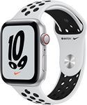 Apple Watch Nike SE (GPS + Cellular) 44mm Silver Aluminum Case with Platinum/Black Nike Sport Band