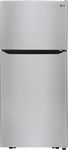 LG - 20.2 Cu. Ft. Top-Freezer Refrigerator - Stainless steel