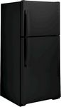 GE - 19.2 Cu. Ft. Top-Freezer Refrigerator - Black