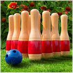 Hey! Play! - Wooden Lawn Bowling Game