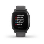 Garmin USA - Venu Sq GPS Smartwatch 33mm Fiber-Reinforced Polymer - Shadow Gray
