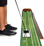 Perfect Practice - Golf Putting Mat, Standard Edition, and Putting Alignment Mirror Bundle - Multi