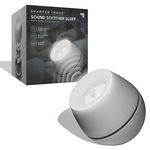 Sharper Image Sound Soother Wind, White Noise Machine With LED Glow - White
