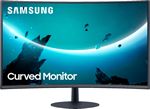 Samsung - T55 Series 32" LED 1000R Curved - Dark Gray/Blue