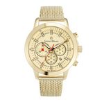 SANTE - Men%27s Giorgio Milano Stainless Steel Gold Tone Dial and Mesh Band