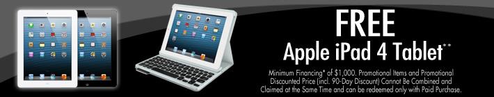Free Apple iPad 4 Tablet*